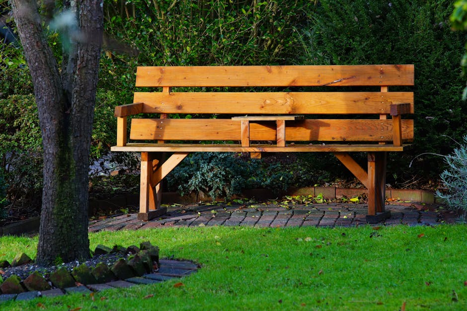 Embracing the Warmth of Nature with a Handmade Wooden Bench