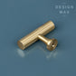 Signature Satin Brass Modern T Striped Handles