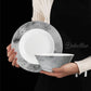 LASTRA 16-PIECE Fine China PLATE SET SERVES 4