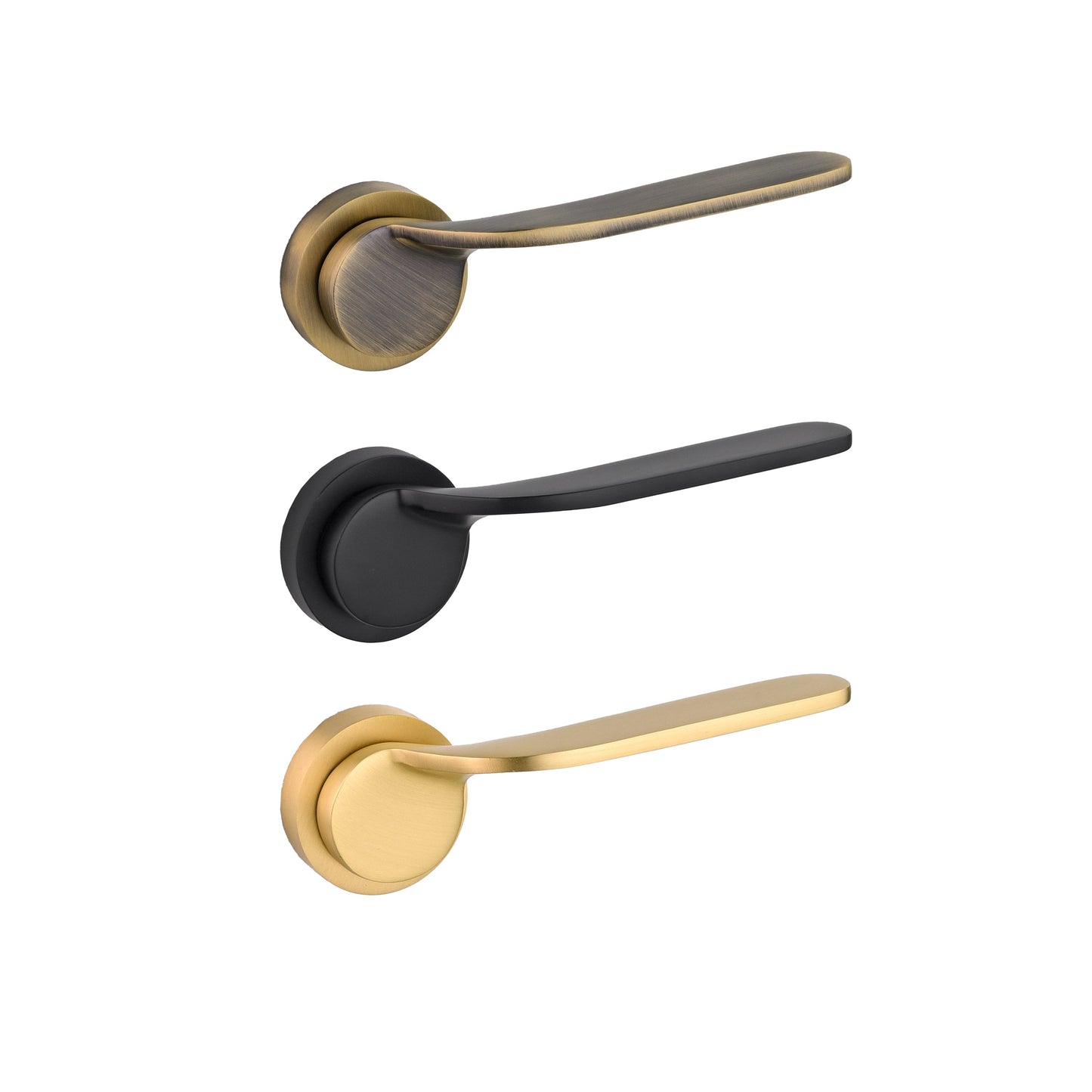 Signature Stylish Brass Door Lever Handles