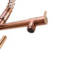 Rose Gold High Arc brass Kitchen Sink Faucet Pull Down Spray with lock ring and deck plate