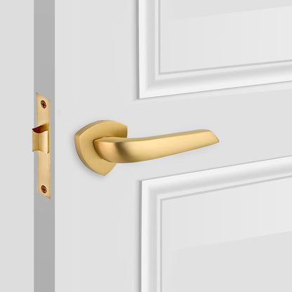 Stylish Solid Brass Passage Door Lever Handles