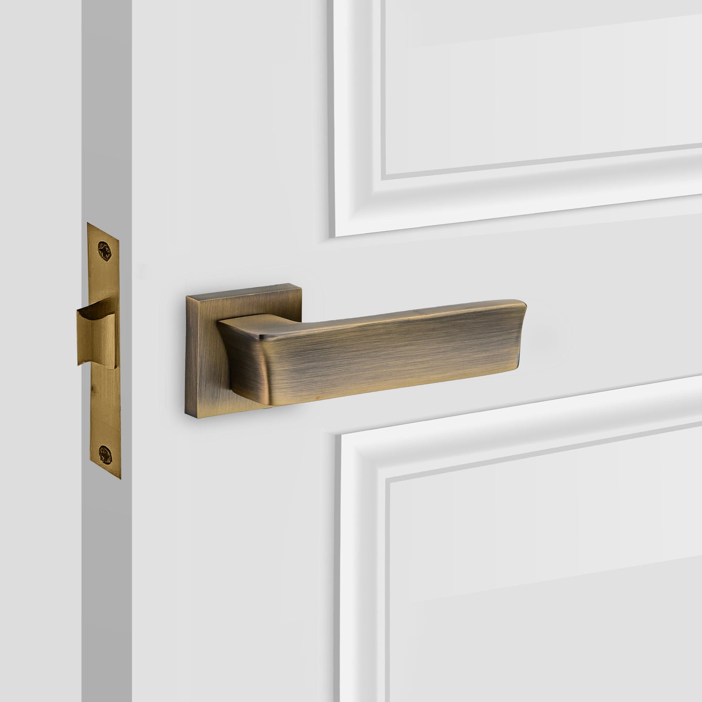 Simplicity Solid Brass Passage Door Lever Handles