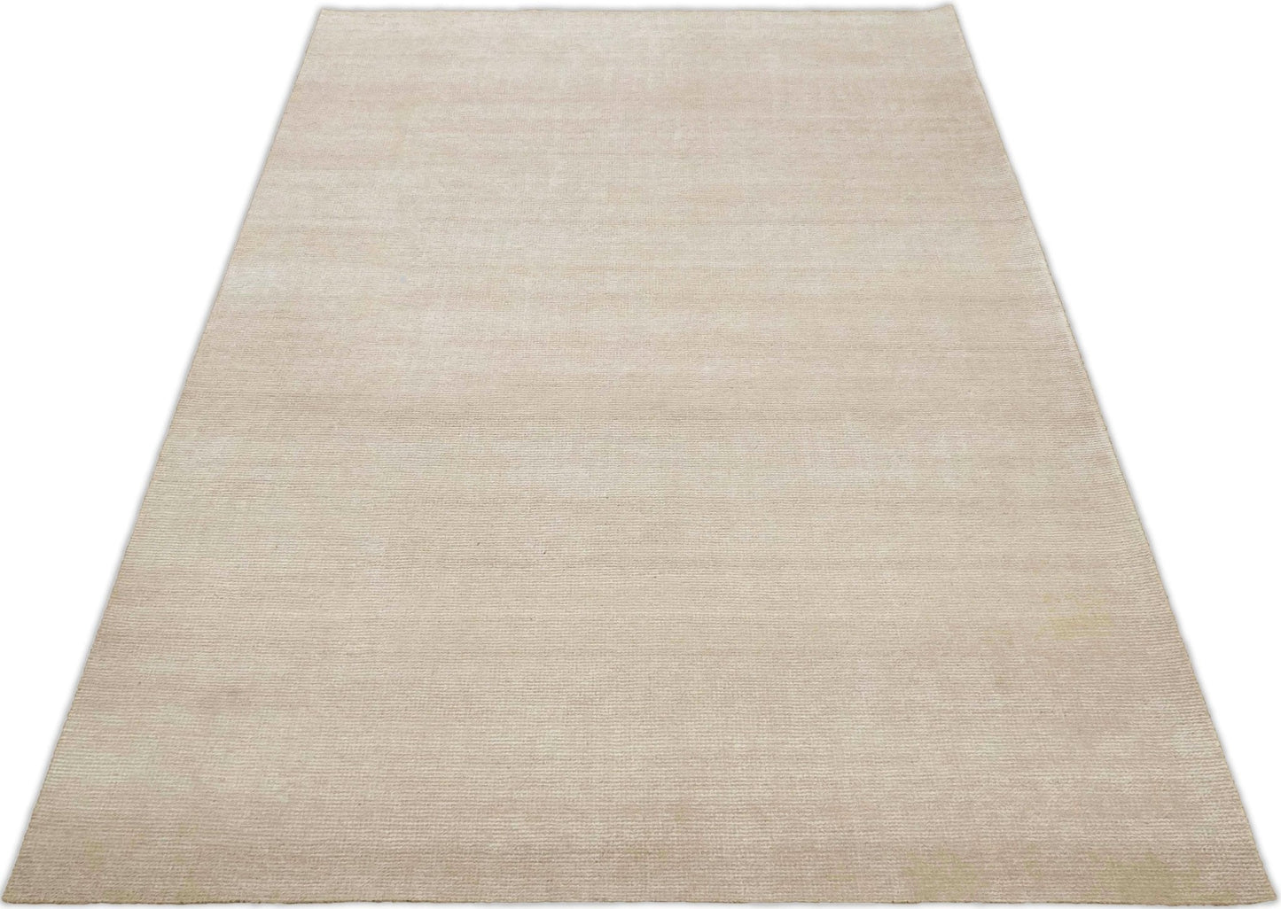 Solid Beige Rug, Low Pile, No Shedding