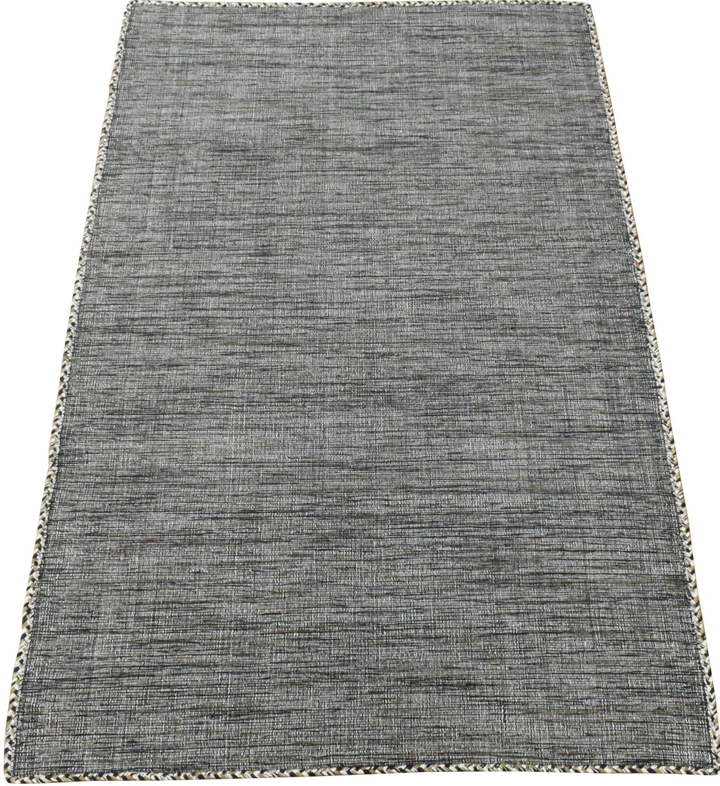 Dhurrie Rug, Brown and Beige Plain Rug