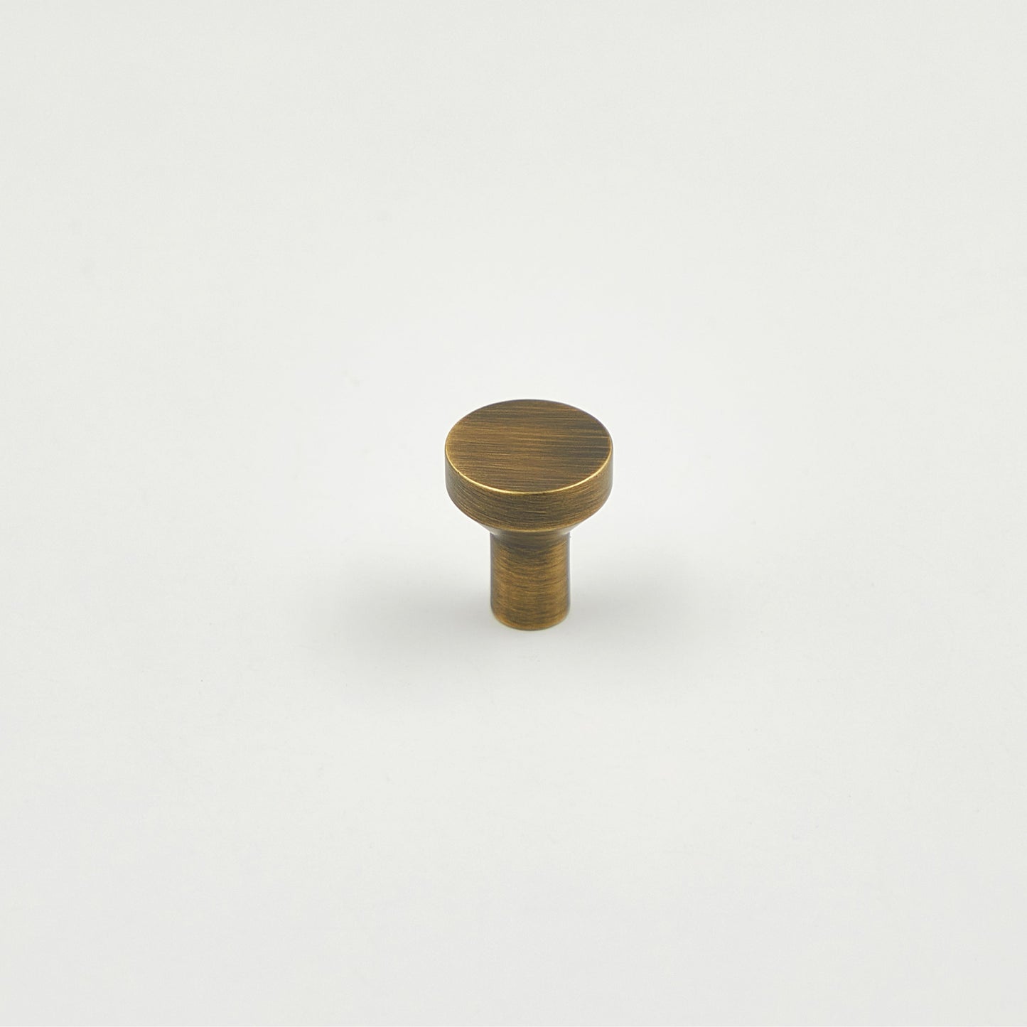 Solid Antiqued Brass Cabinet Knob