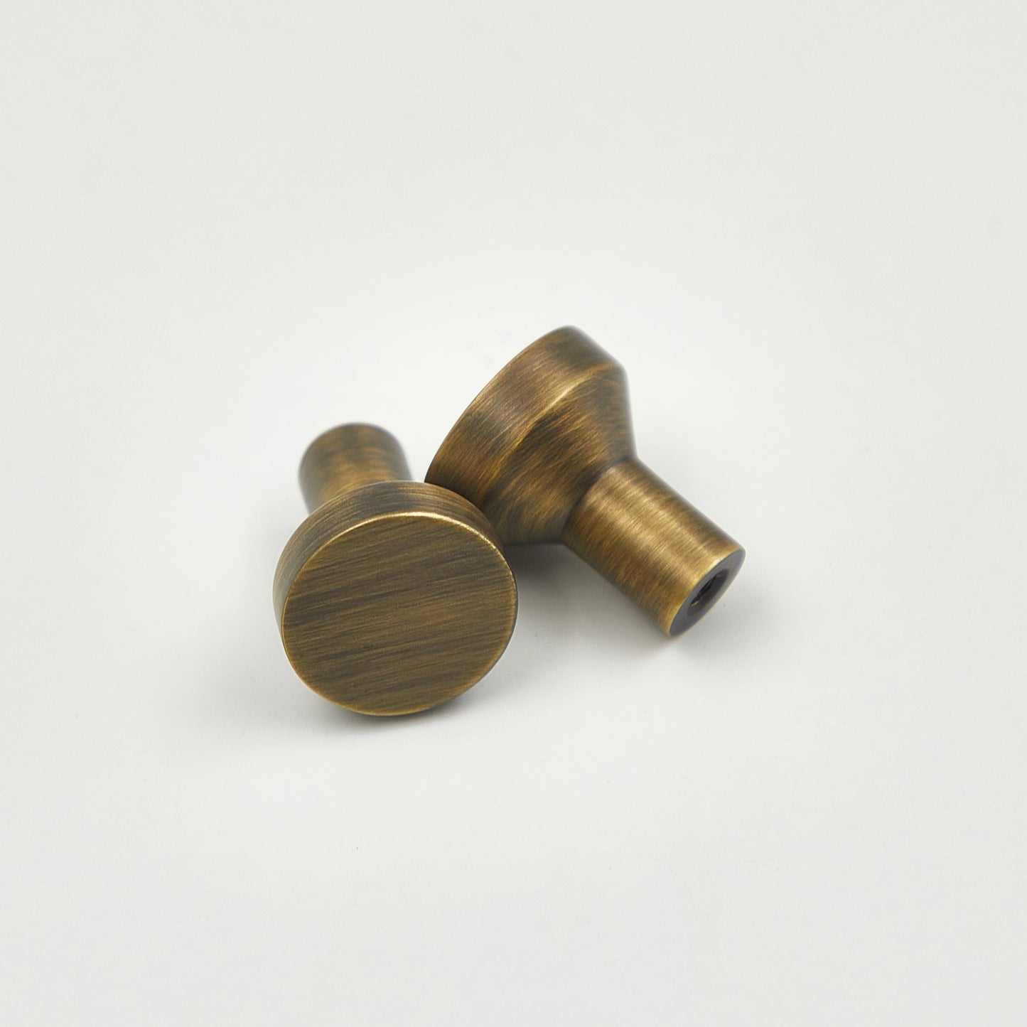 Solid Antiqued Brass Cabinet Knob