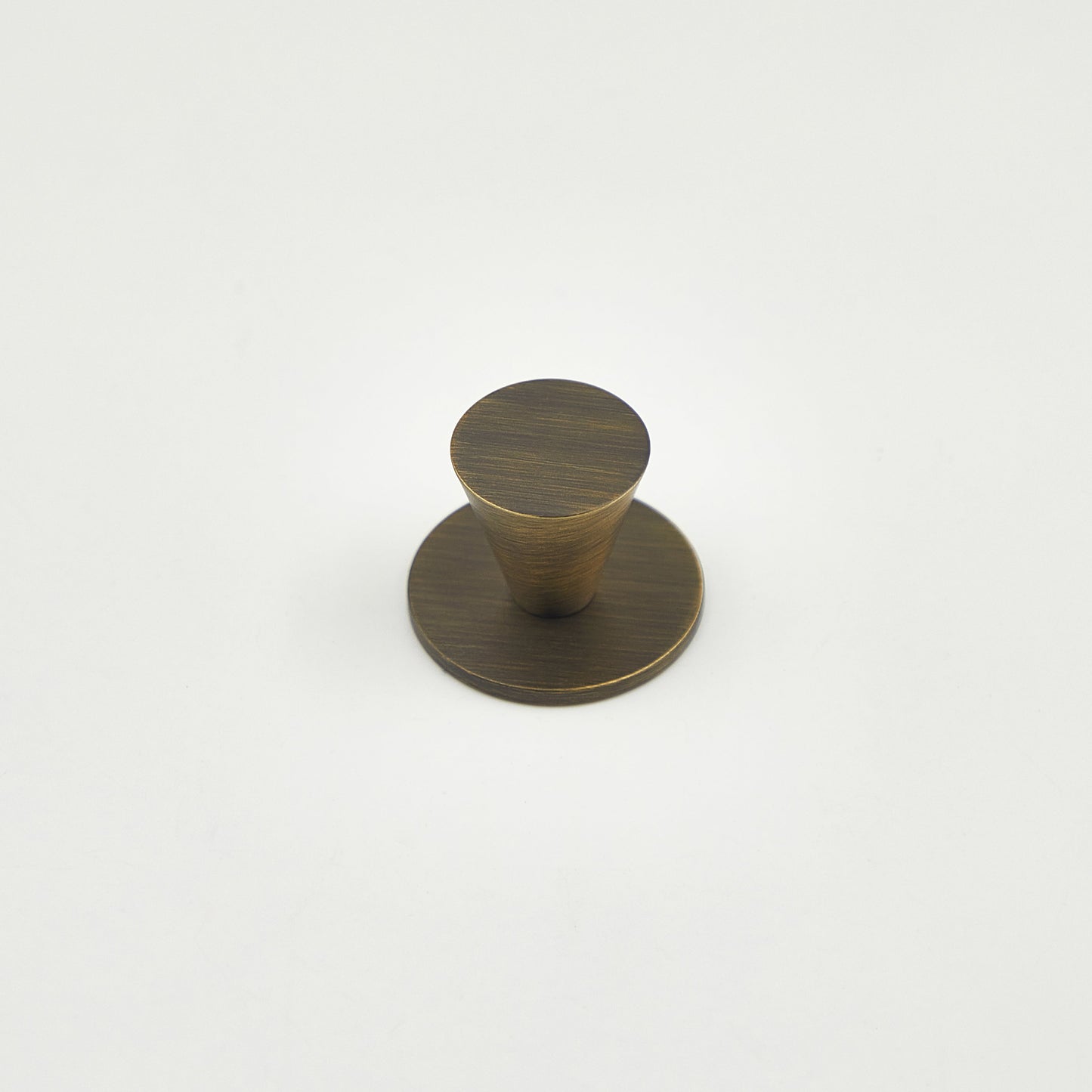 Cone Antiqued Brass Cabinet Knob