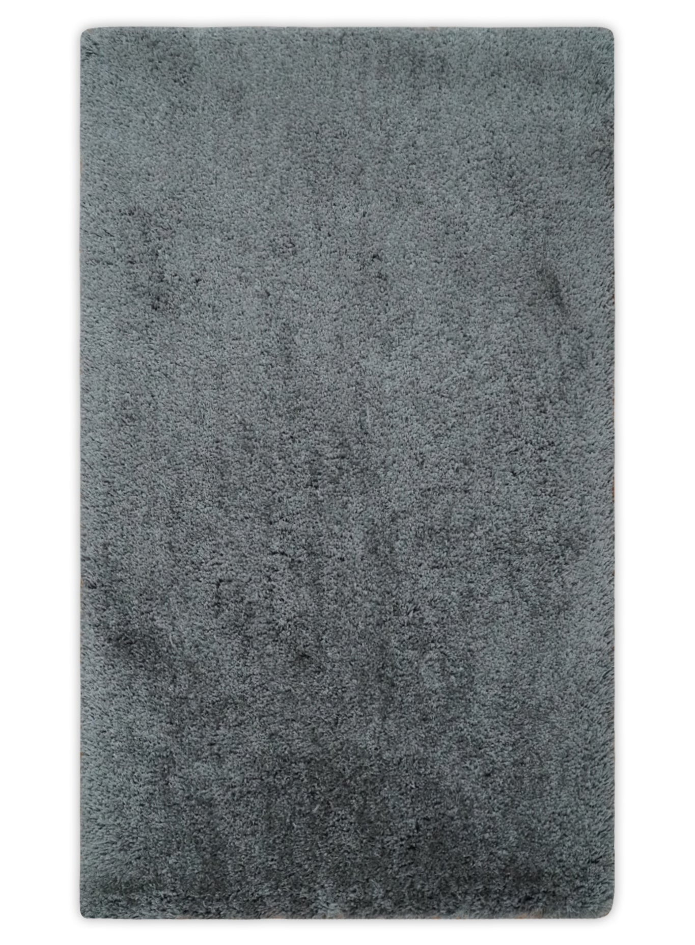 Hand Woven Shag Charcoal Art Silk Soft Viscose Area Rug