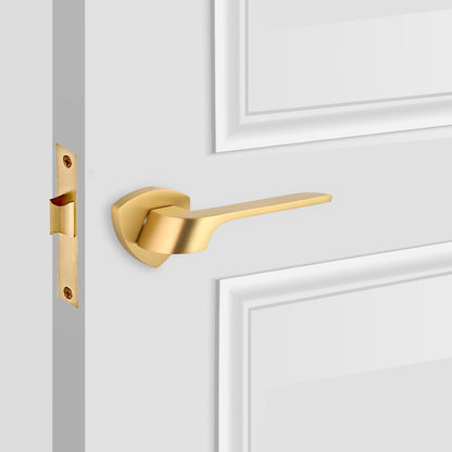 Triangle Rose Door Lever Passage Handle