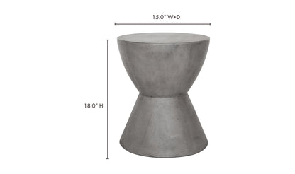 Hourglass Outdoor Stool Dark Grey