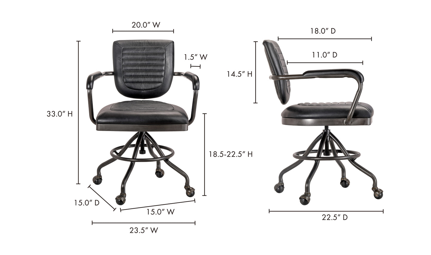 Foster Desk Chair Black