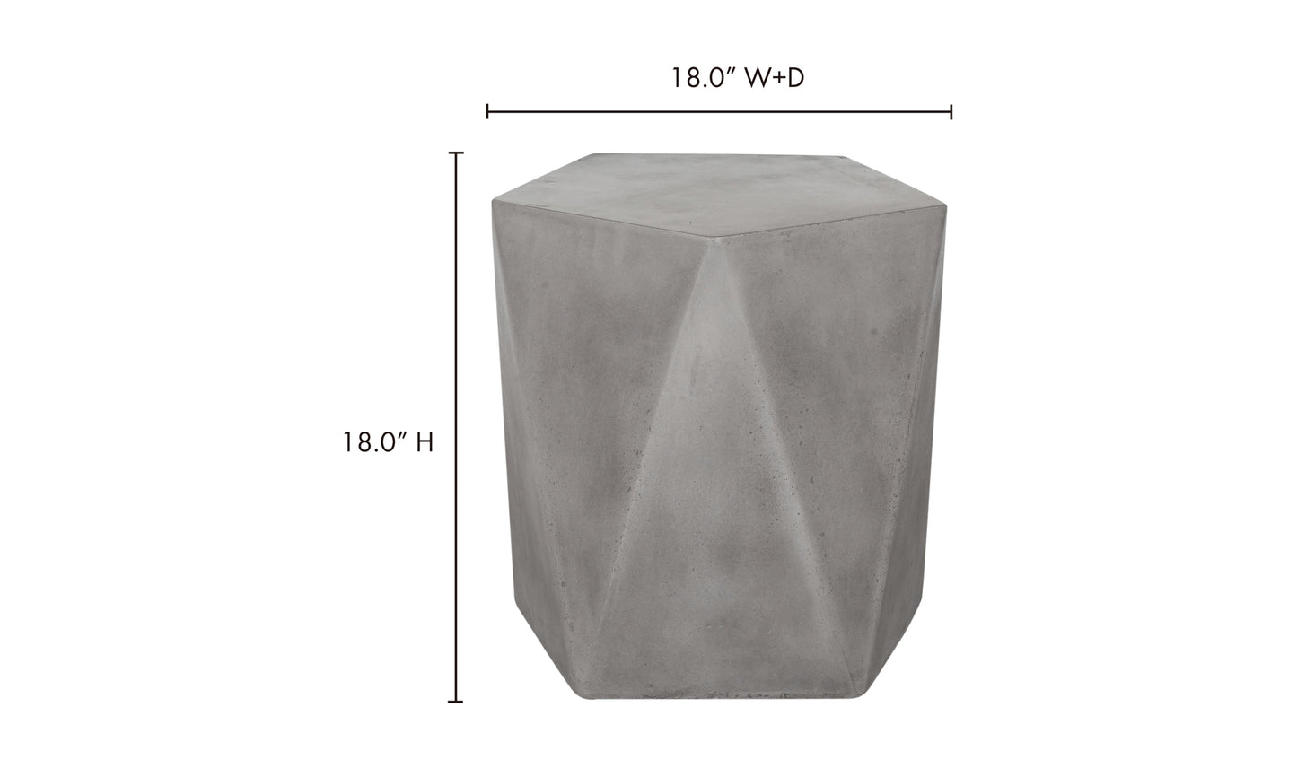 Gem Outdoor Stool Dark Grey