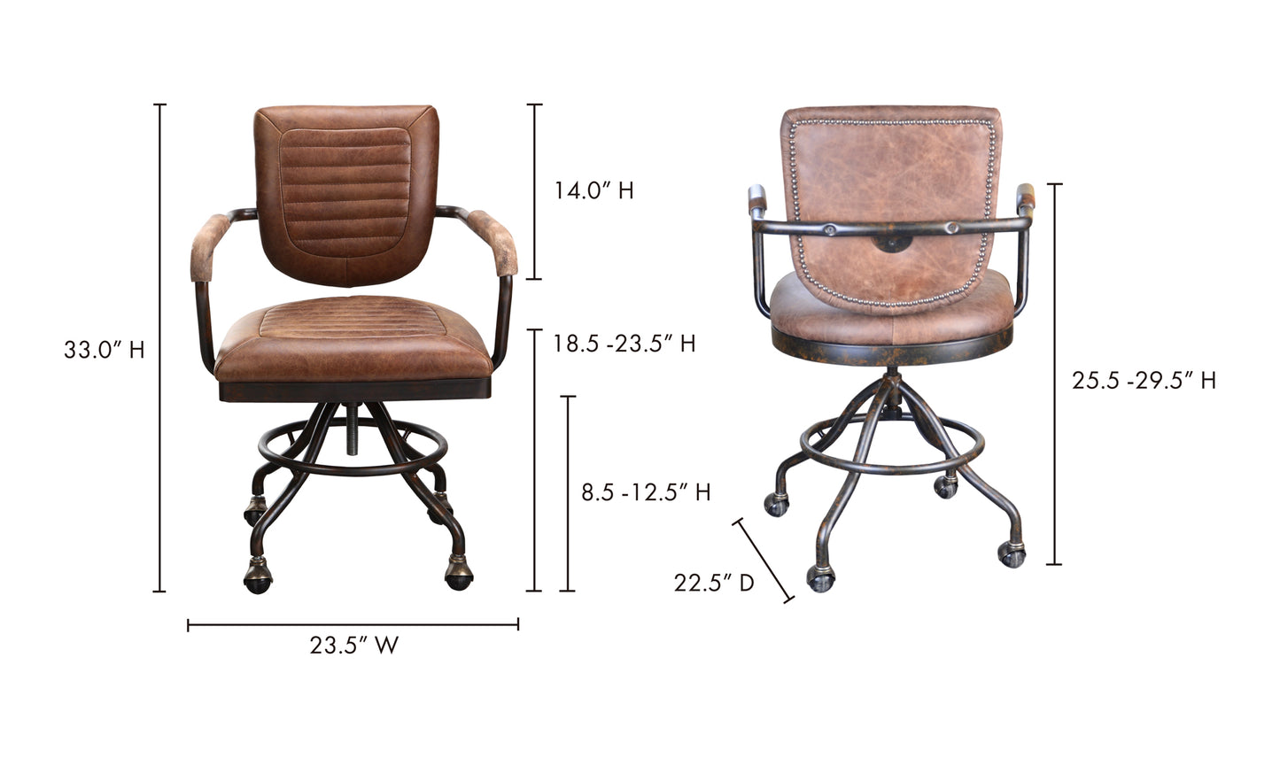 Foster Desk Chair Light Brown