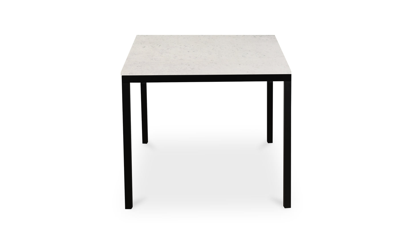 Parson Marble Small Dining Table White