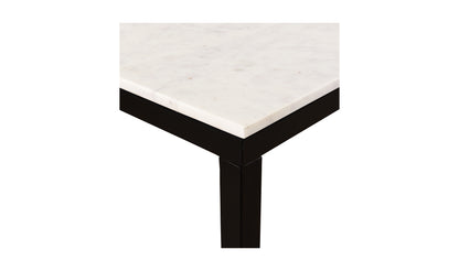 Parson Marble Small Dining Table White