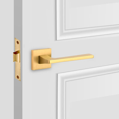 Solid Brass Passage Door Lever Handles