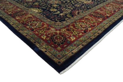 Premium look Hand Knotted Black, Brown and Gold Fine Wool Traditional Oushak Multi Size wool Area Rug