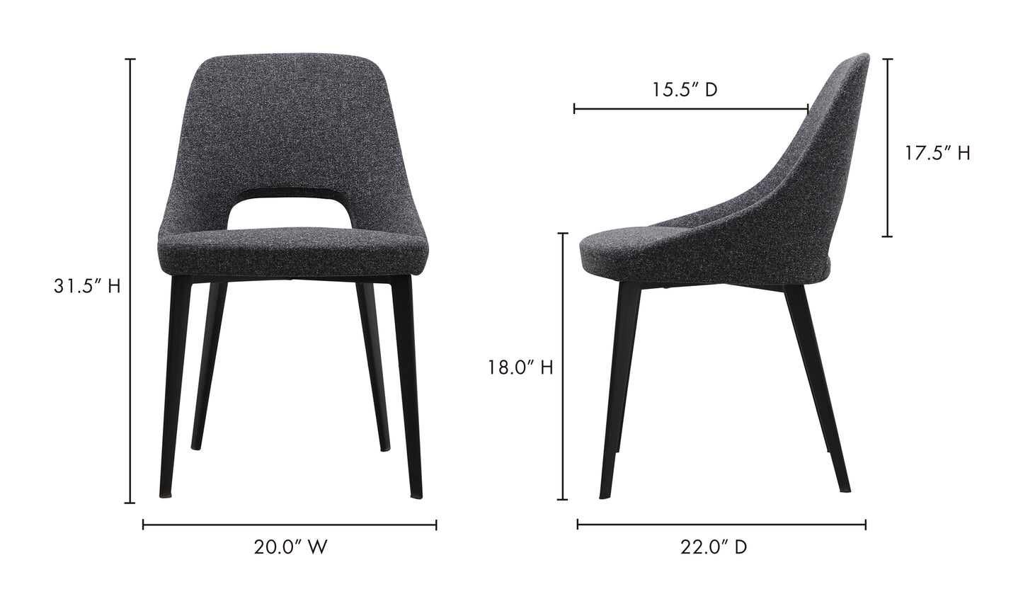 Tizz Dining Chair Dark Grey