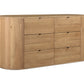 THEO 6 DRAWER DRESSER-NATURAL