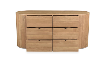 Theo 6 Drawer Dresser-Natural