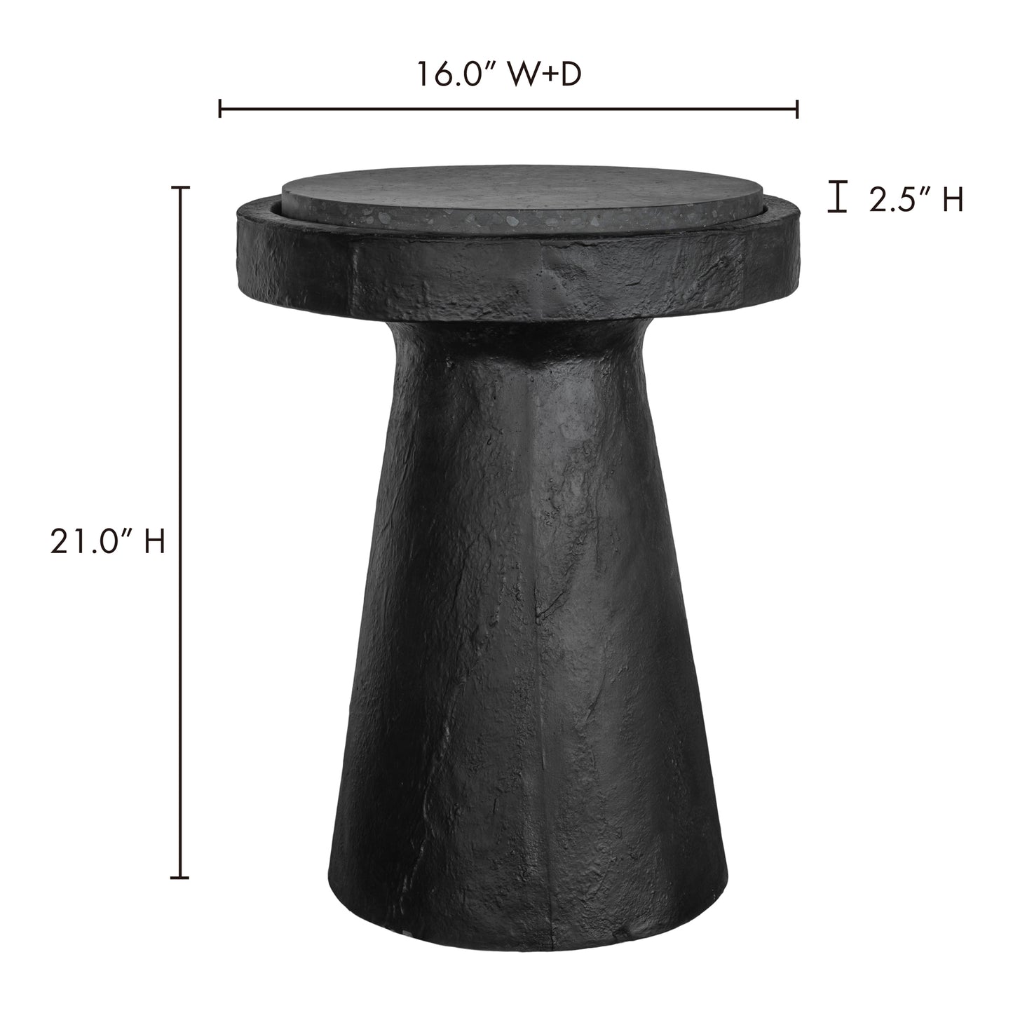 Book Accent Table Black