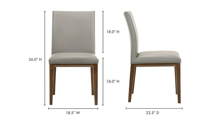 Frankie Dining Chair Grey - Set Of Two