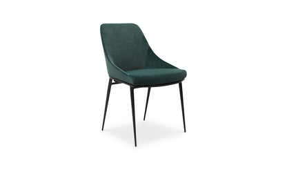 Sedona Dining Chair Green Velvet - Set Of Two