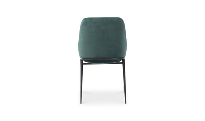 Sedona Dining Chair Green Velvet - Set Of Two