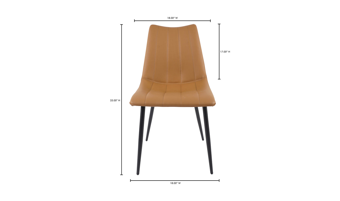 Alibi Dining Chair Tan - Set Of Two