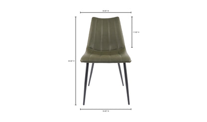 Alibi Dining Chair Dark Green - Set Of Two