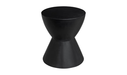 Hourglass Outdoor Stool Dark Black