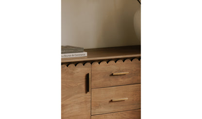 Wiley 3 Drawer Sideboard Vintage Brown