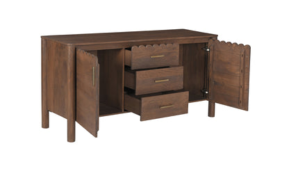 Wiley 3 Drawer Sideboard Vintage Brown