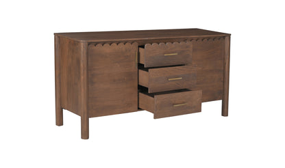 Wiley 3 Drawer Sideboard Vintage Brown