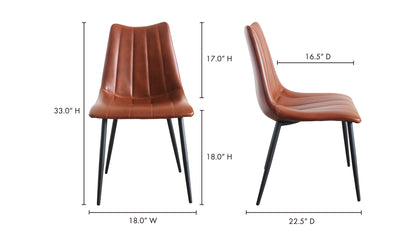 Alibi Dining Chair Brown - Set Of Two