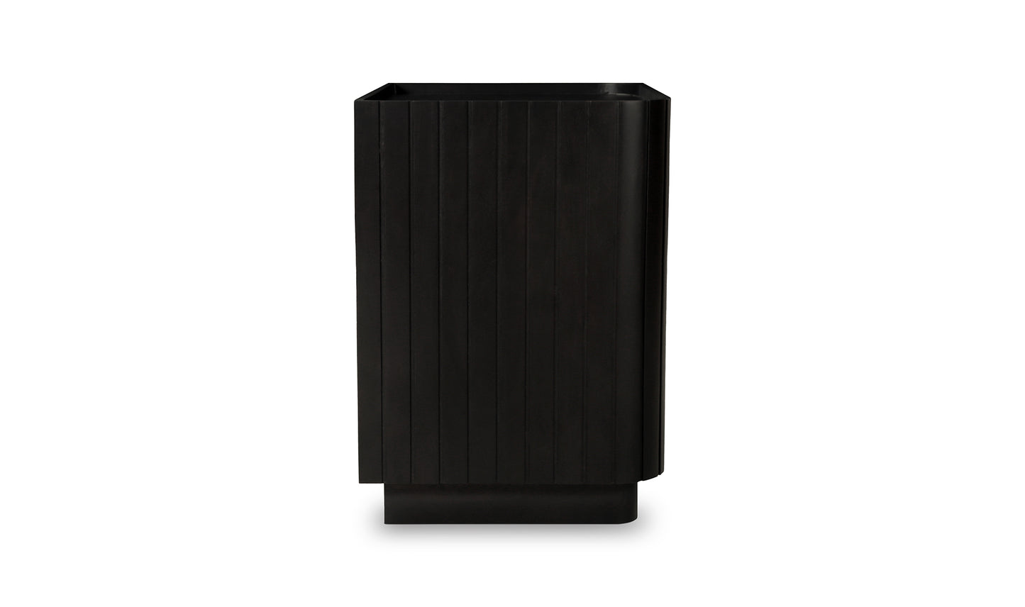 POVERA 3 DRAWER NIGHTSTAND BLACK