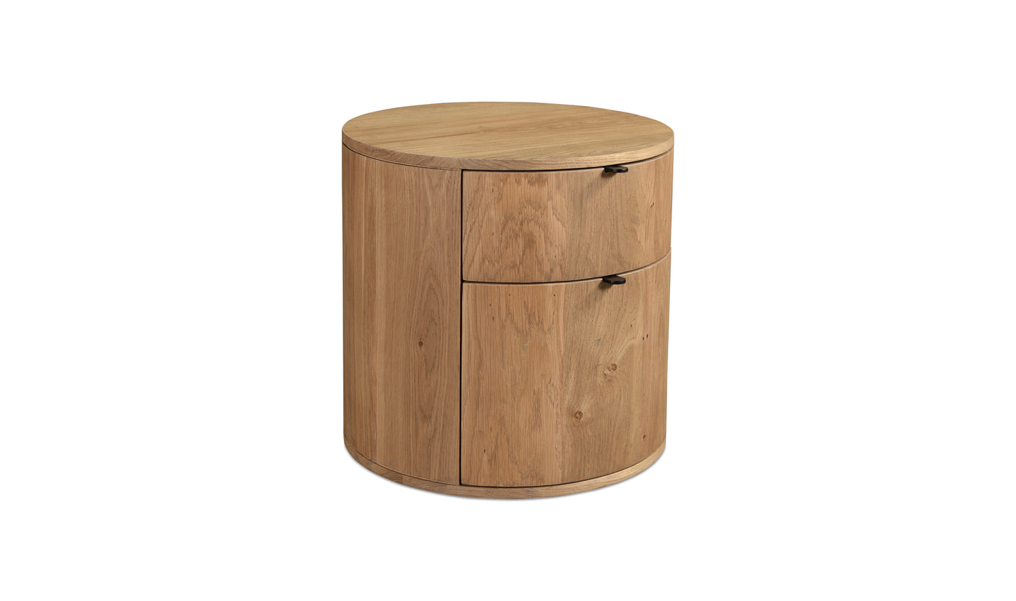 THEO TWO DRAWER NIGHTSTAND NATURAL