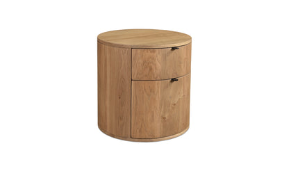 Theo Two Drawer Nightstand Natural