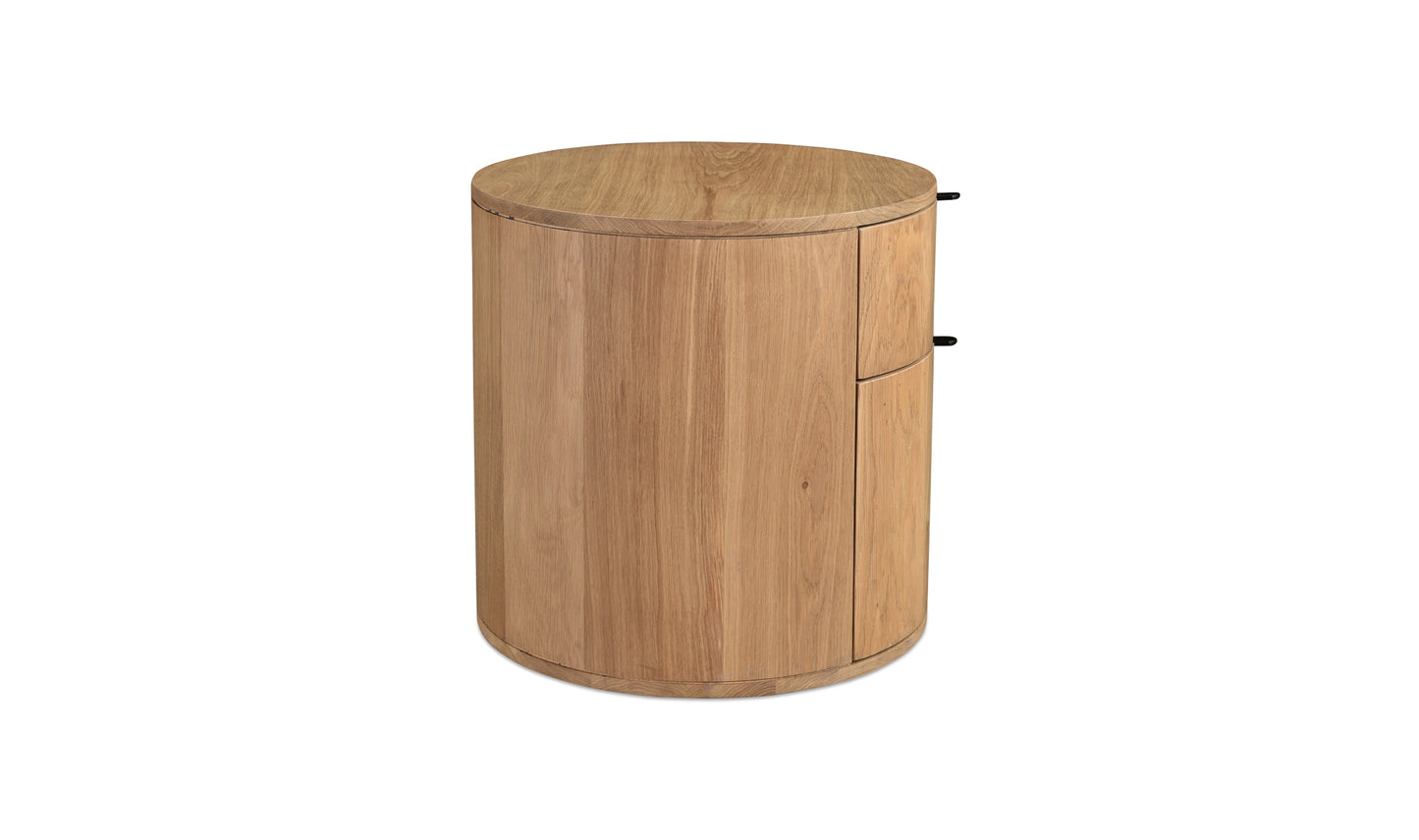 THEO TWO DRAWER NIGHTSTAND NATURAL