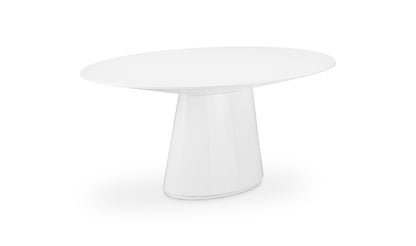 Otago Dining Table Oval White