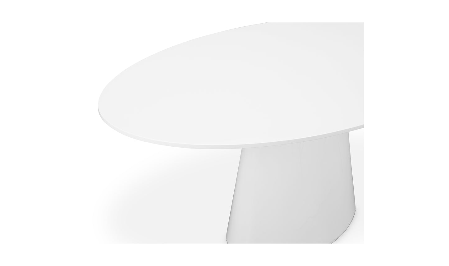 Otago Dining Table Oval White