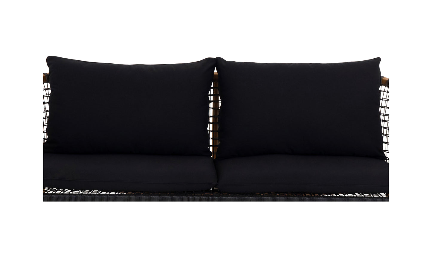 KUNA BLACK OUTDOOR SOFA