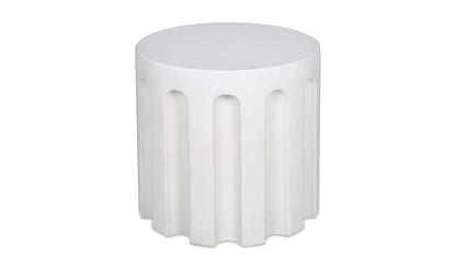 Eris Outdoor Accent Table White