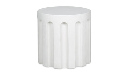 Eris Outdoor Accent Table White