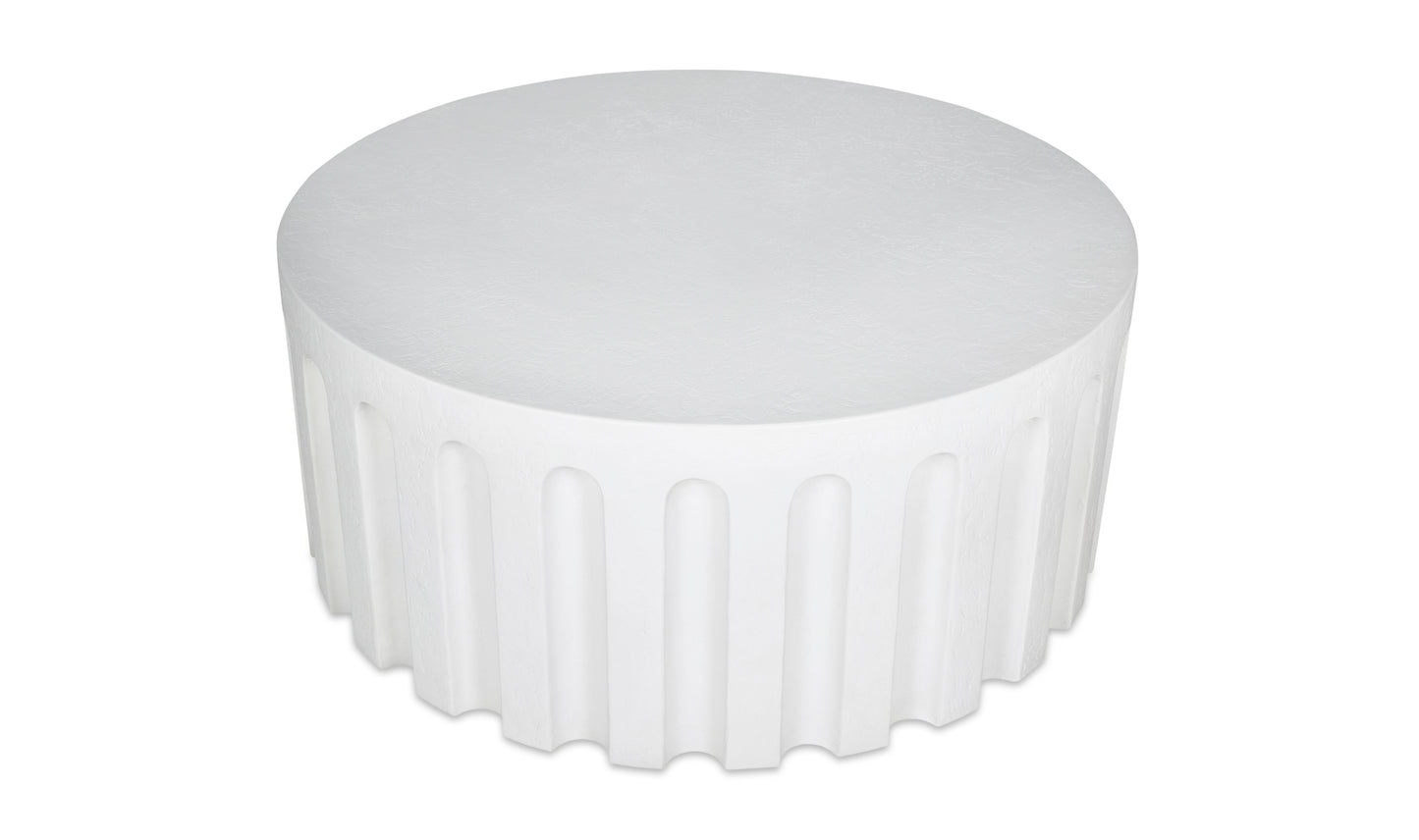 Eris Outdoor Coffee Table White