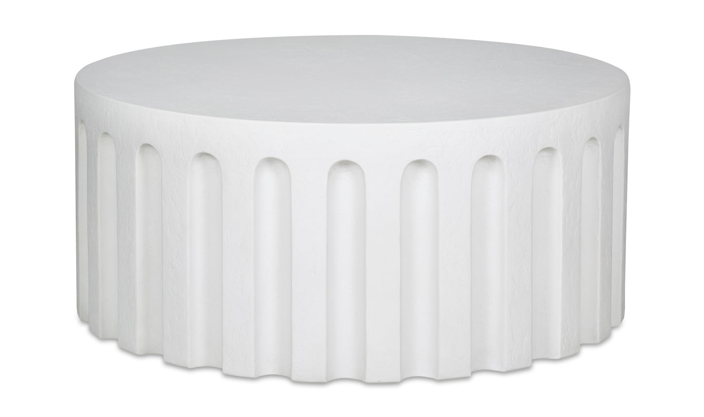 Eris Outdoor Coffee Table White