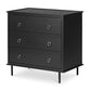 REAGAN 3 DRAWER NIGHTSTAND DEEP BLACK