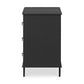 REAGAN 3 DRAWER NIGHTSTAND DEEP BLACK