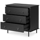 REAGAN 3 DRAWER NIGHTSTAND DEEP BLACK